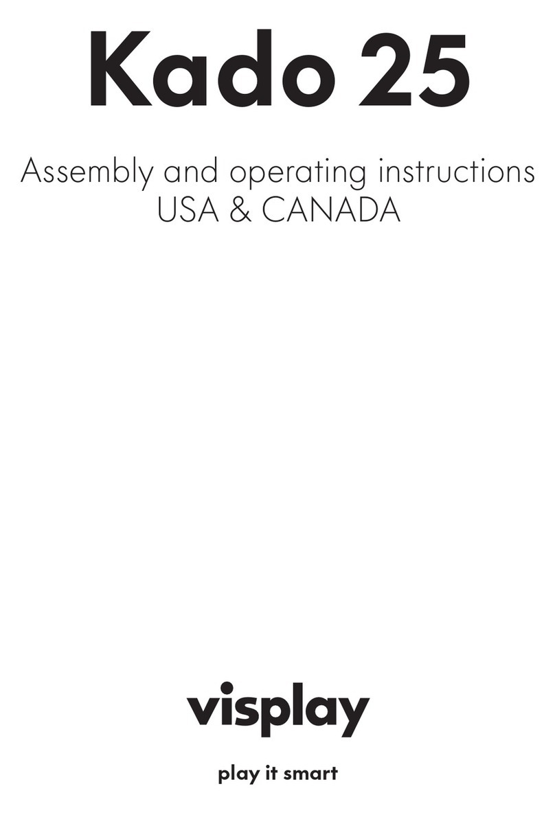 visplay Kado 25 Assembly and operating instructions visplay Kado 25 Assembly and operating instructions
