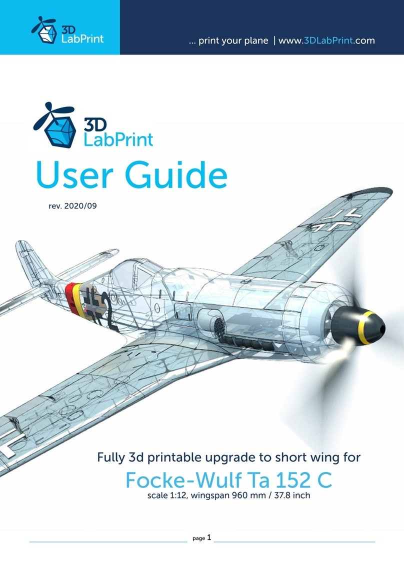 3D LabPrint Focke-Wulf Ta 152 C User manual