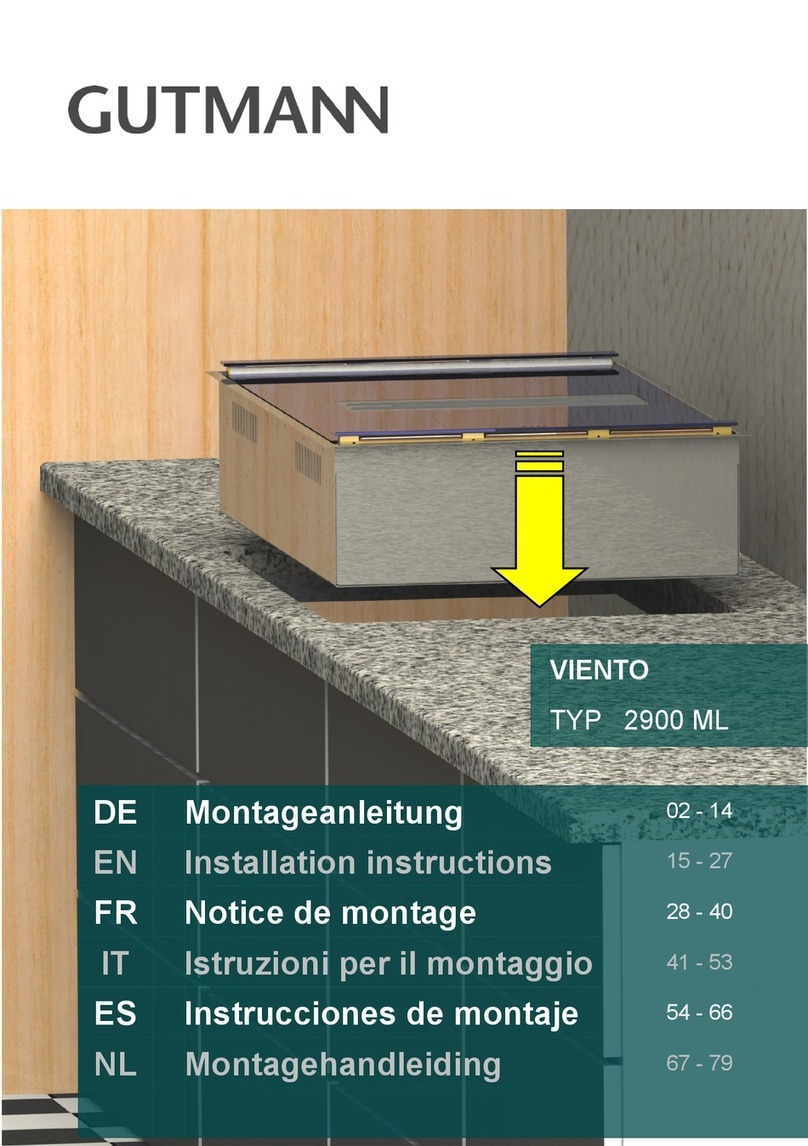 GUTMANN VIENTO 2900 ML installation instructions