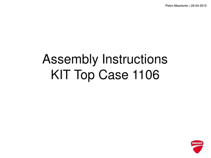 Ducati KIT Top Case 1106 User manual