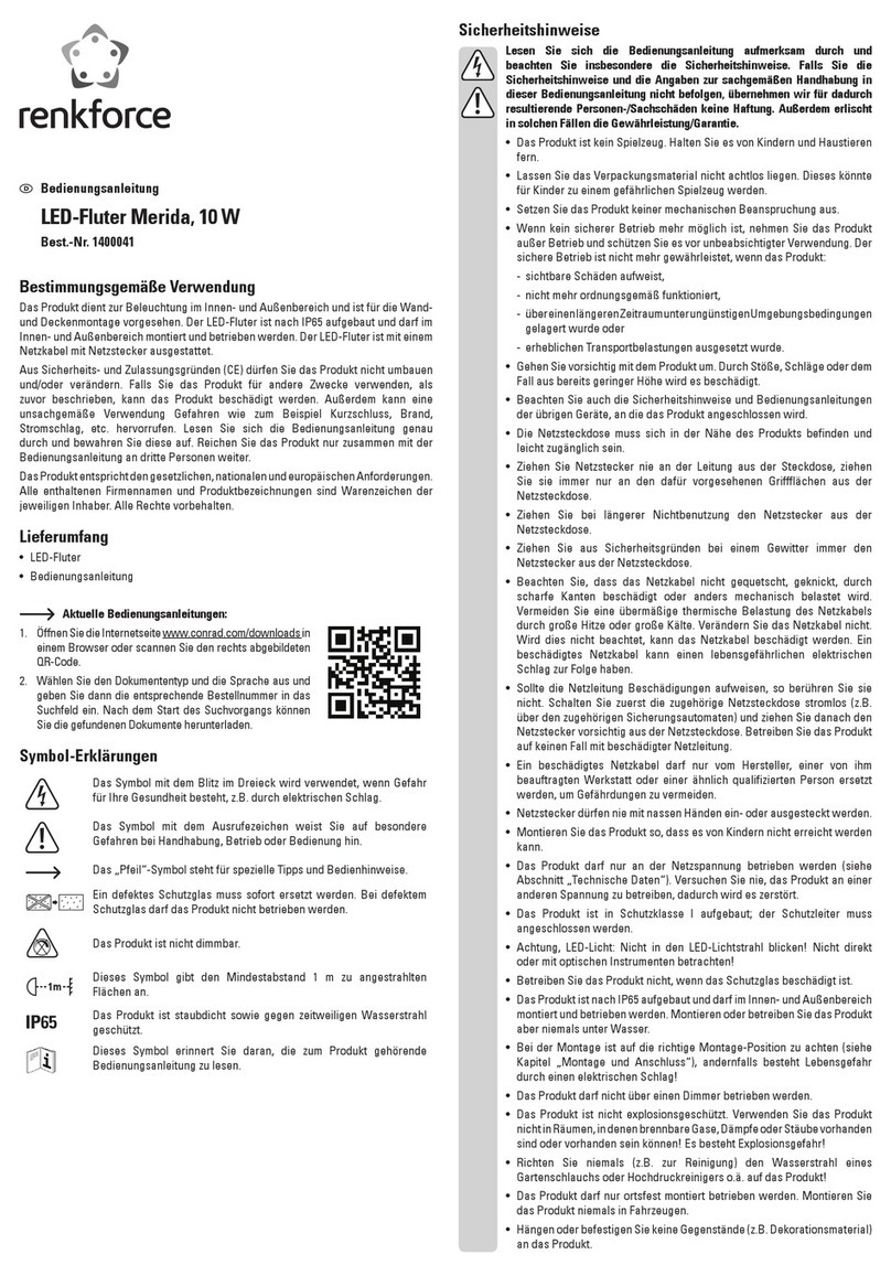 Renkforce Merida operating instructions