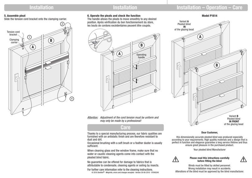 Benthin P1614 quick start guide