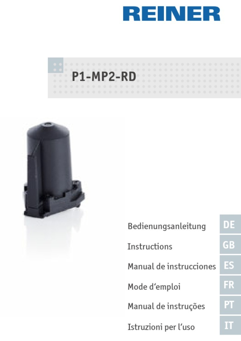 Reiner P1-MP2-RD User manual