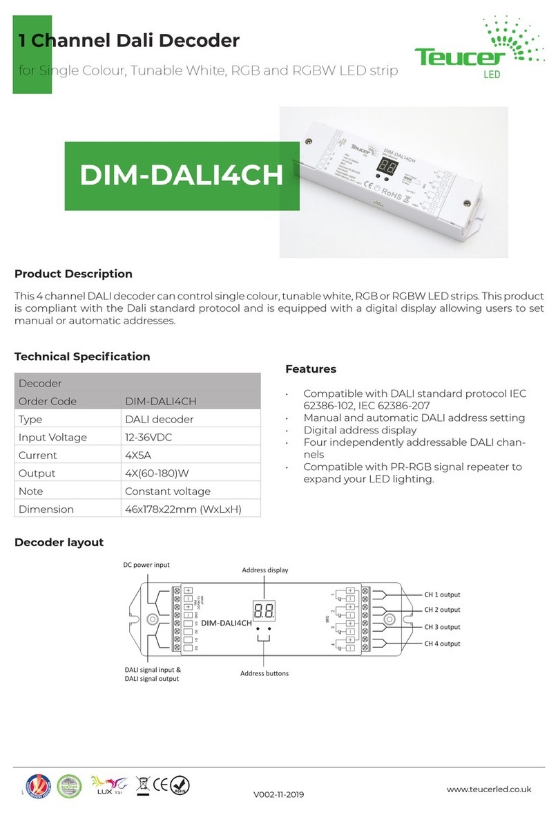 TEUCER DIM-DALI4CH quick start guide