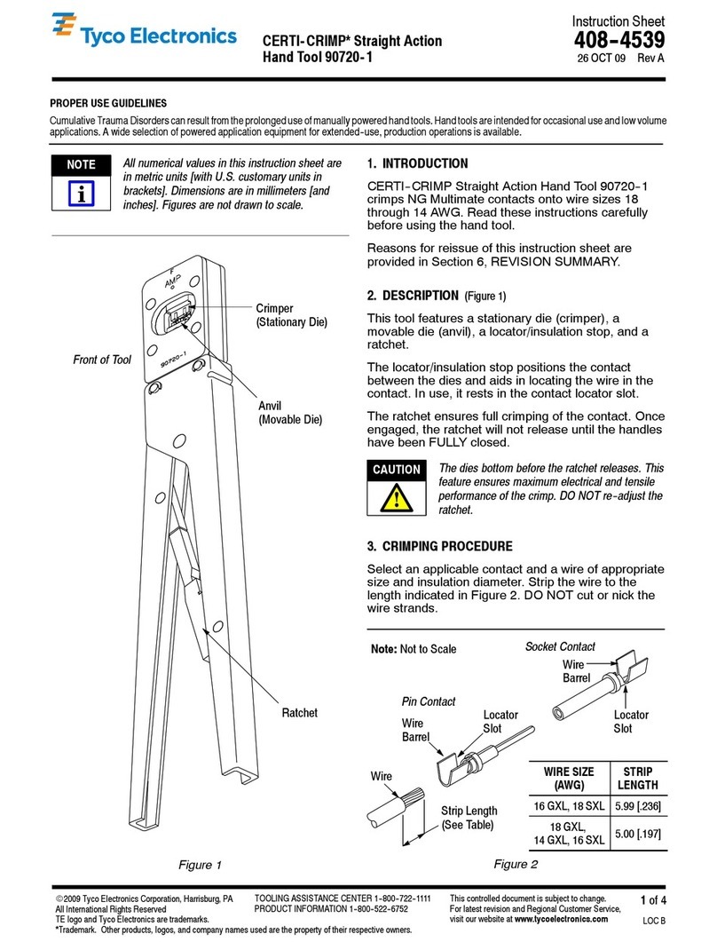Tyco Electronics CERTI- CRIMP 90720- 1 User manual Tyco Electronics CERTI- CRIMP 90720- 1 User manual