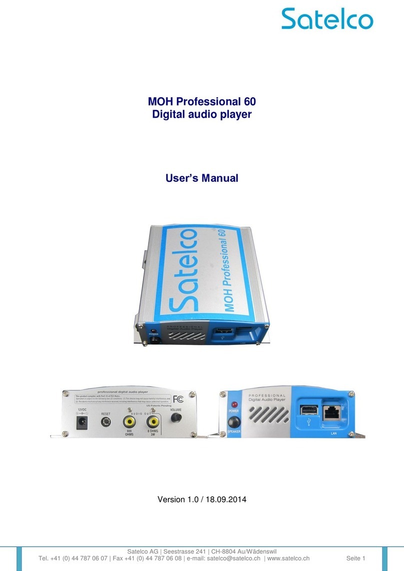 Satelco MOH Professional 60 user manual