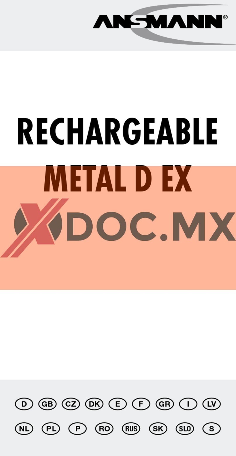 ANSMANN Metal D EX User manual ANSMANN Metal D EX User manual