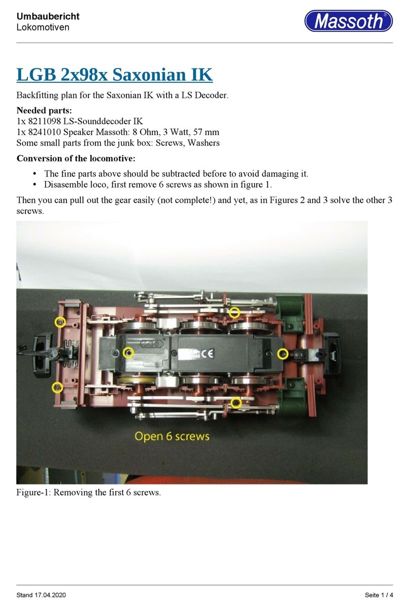 Massoth LGB 2x98x Saxonian IK quick guide