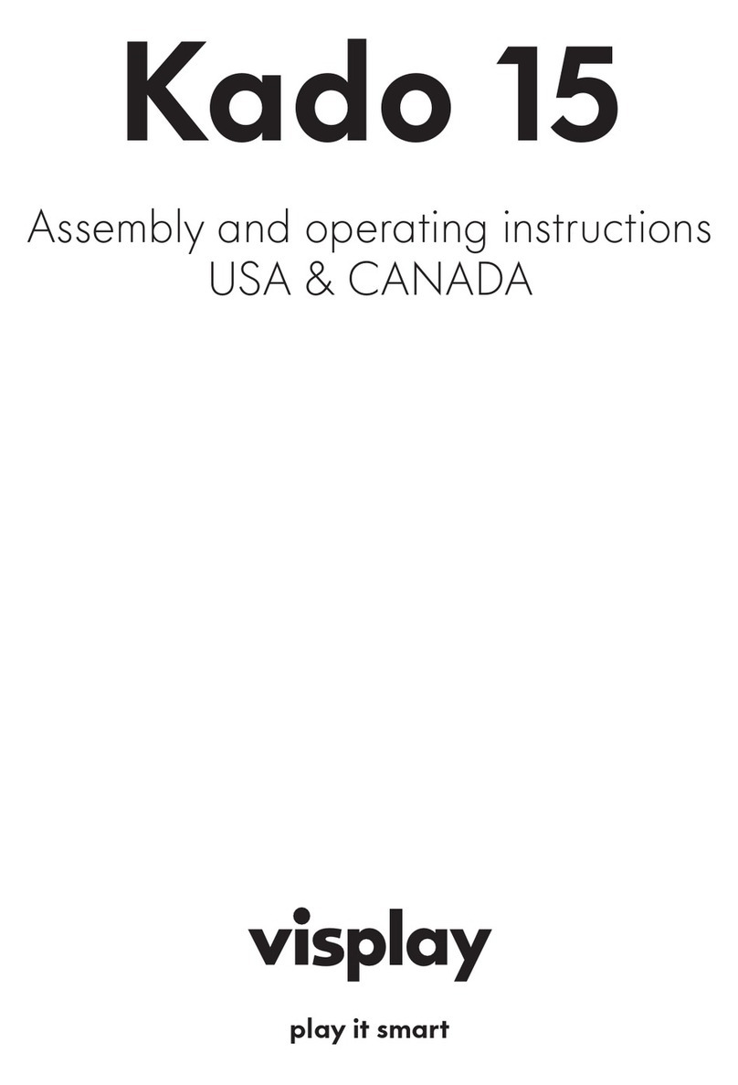 visplay Kado 15 Assembly and operating instructions