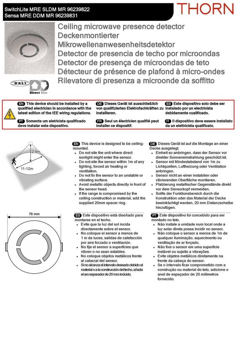 Thorn SwitchLite MRE SLDM MR manual