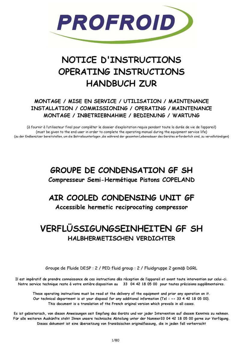 Profroid GF User manual