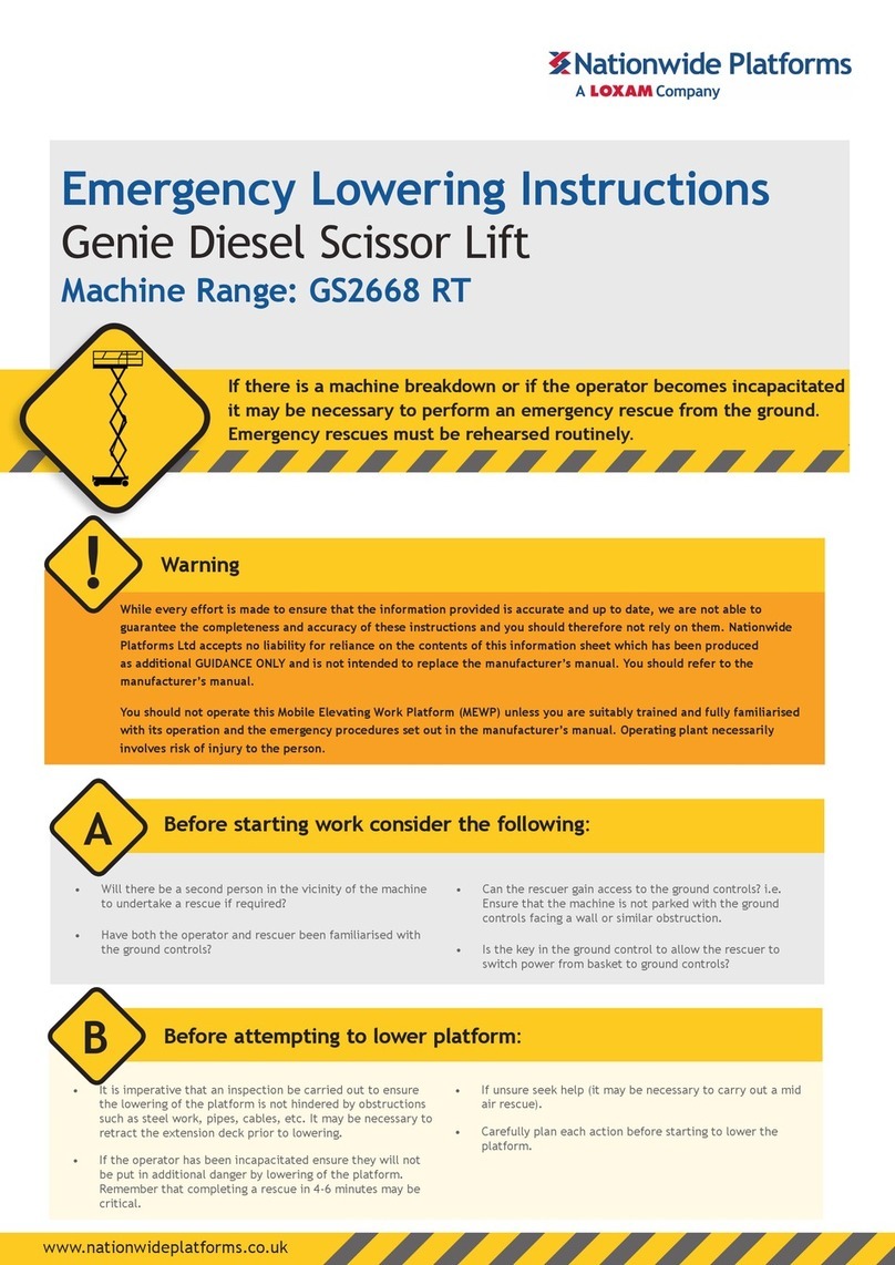 Loxam Nationwide Platforms GS2668 RT User manual