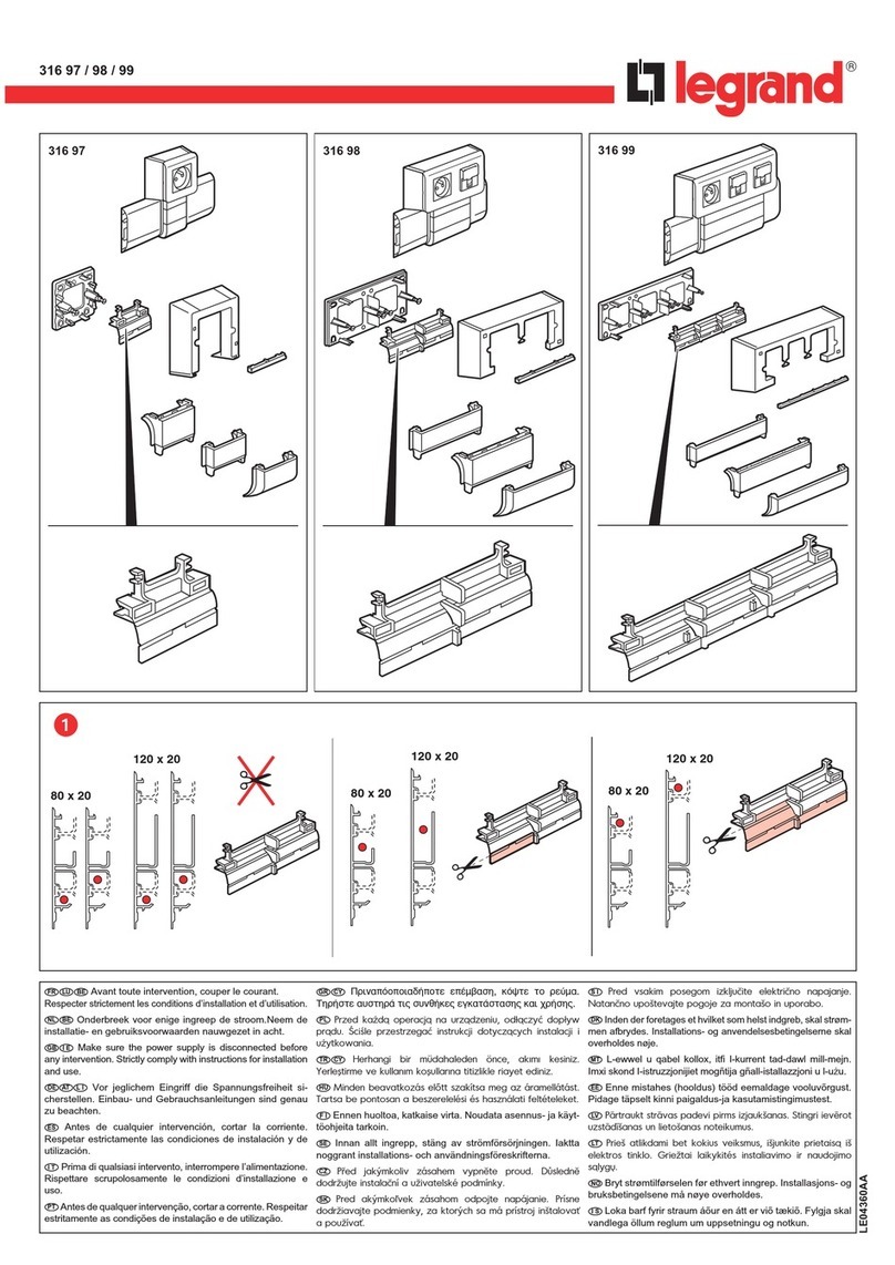 LEGRAND 316 98 User manual