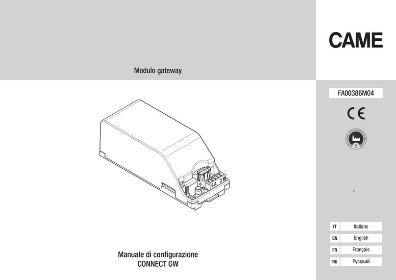 CAME CONNECT GW Instruction sheet