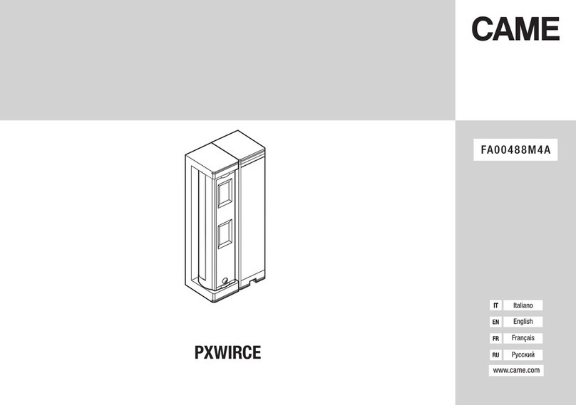 CAME PXWIRCE User manual