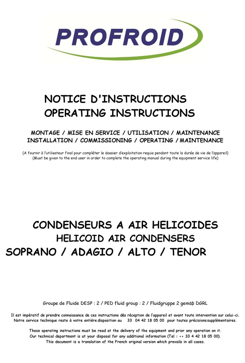 Profroid SOPRANO 50 User manual