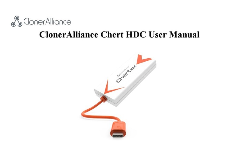 Cloner Alliance Chert HDC user manual