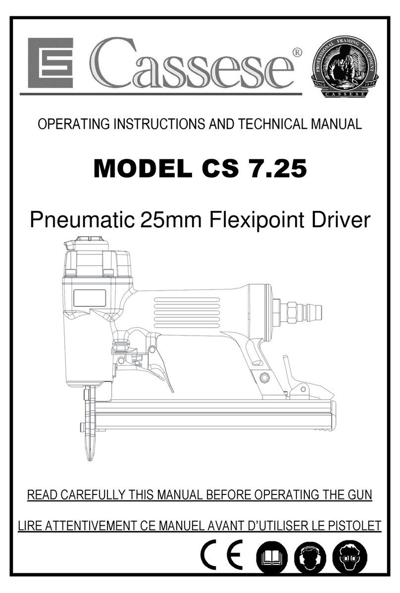 Cassese CS 7.25 Operating instructions and technical manual
