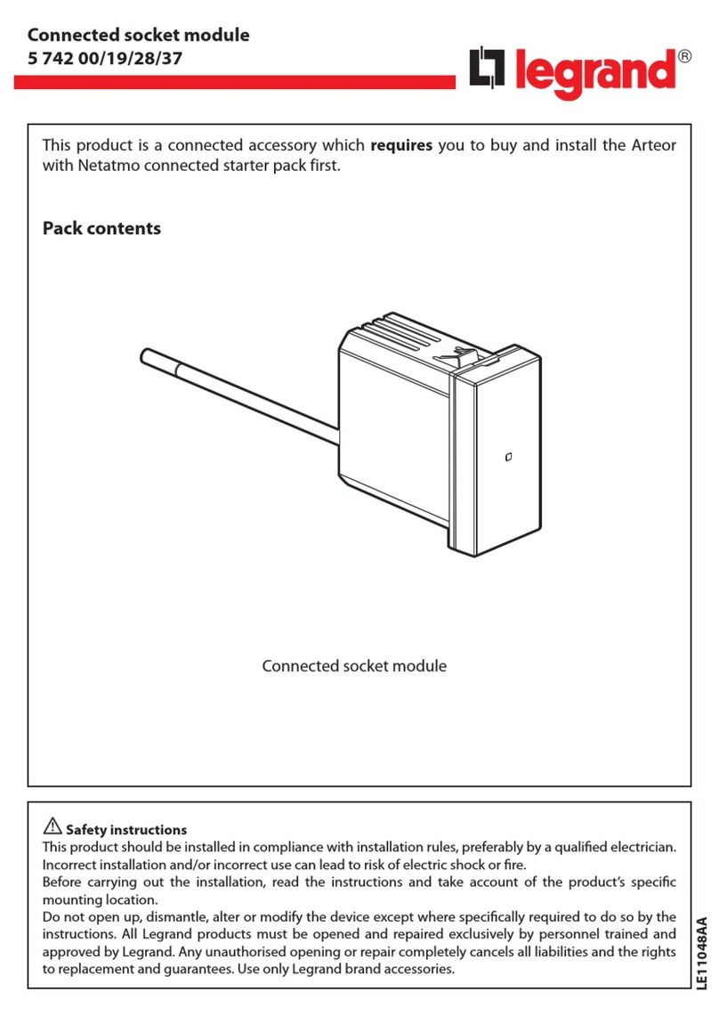 LEGRAND 5 742 00 User manual