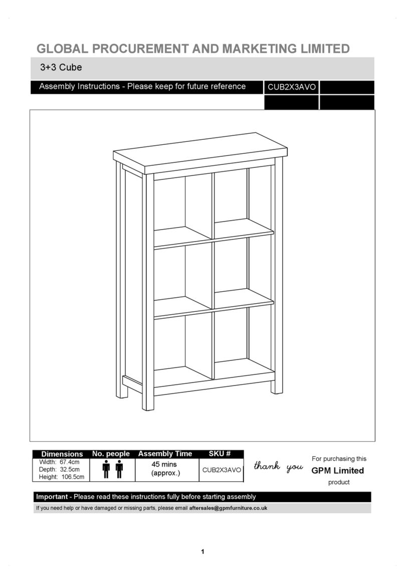 BIG FURNITURE WAREHOUSE Avon CUB2X3AVO User manual BIG FURNITURE WAREHOUSE Avon CUB2X3AVO User manual
