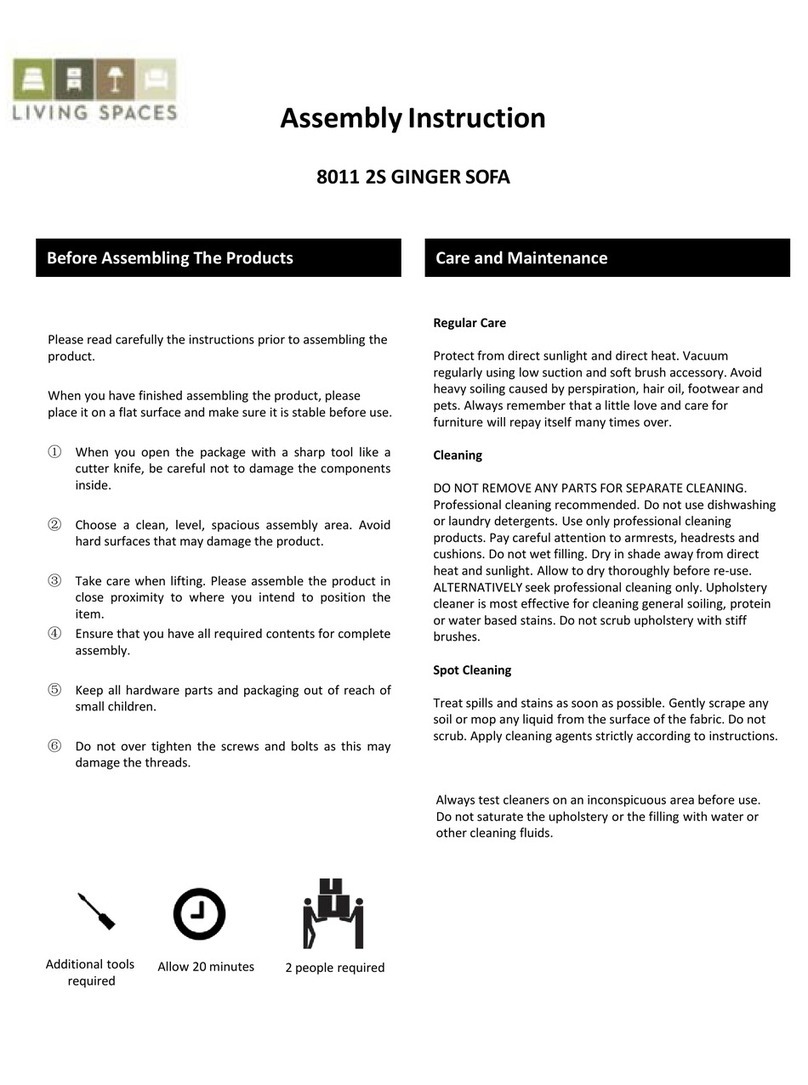 Living Spaces Ginger 8011 2S User manual