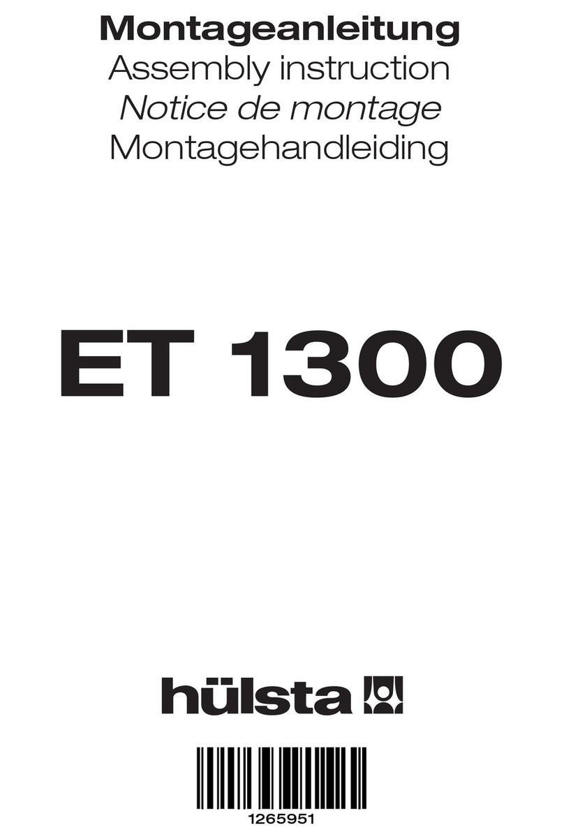 Hülsta ET 1300 13181 User manual Hülsta ET 1300 13181 User manual