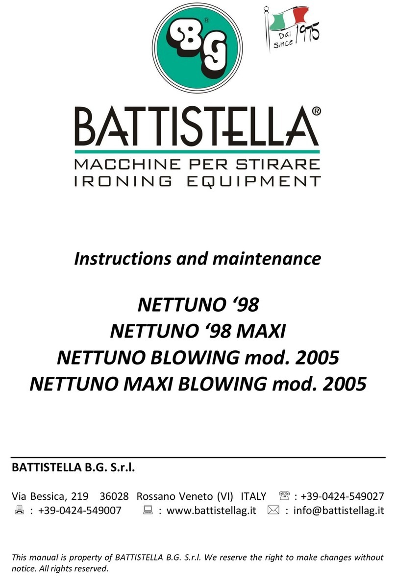 Bg BATTISTELLA NETTUNO Instruction and maintenance
