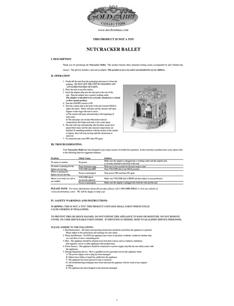 GOLD LABEL NUTCRACKER BALLET quick start guide