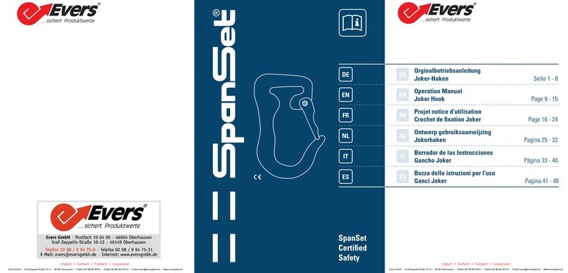 Evers SpanSet ASH 1t Operation manual