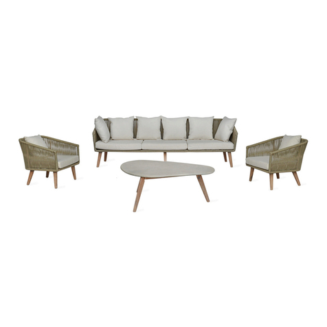 Garden Trading Colwell Sofa Set FUPL01 Assembly instructions