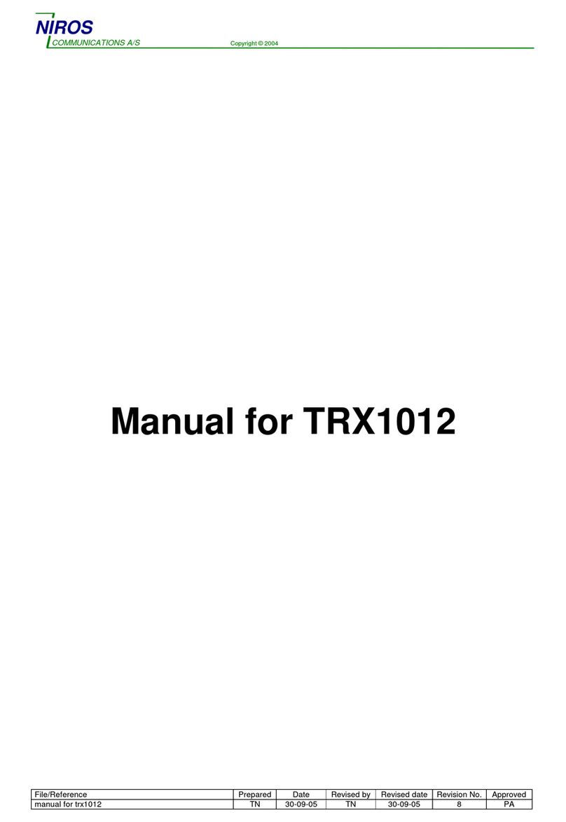 NIROS TRX1012 Series manual