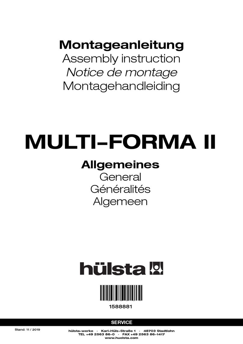 Hülsta MULTI-FORMA II Assembly instruction