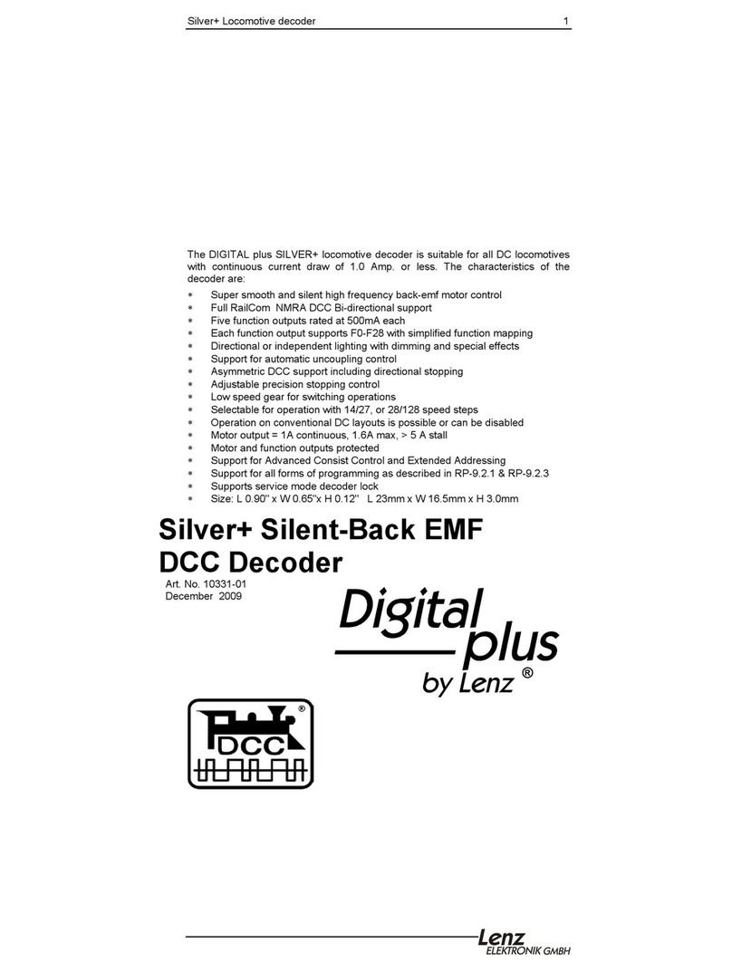 Lenz Elektronik Digital plus Silver+ quick start guide