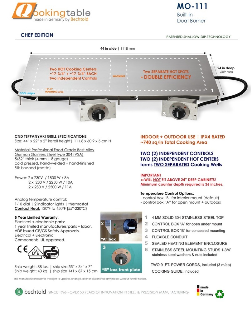 QookingTable MO-111 quick start guide