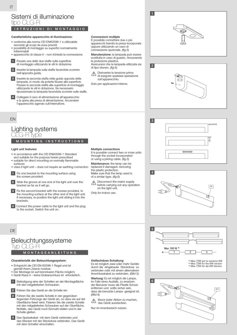 Fandis CLG-R Series Mounting instructions