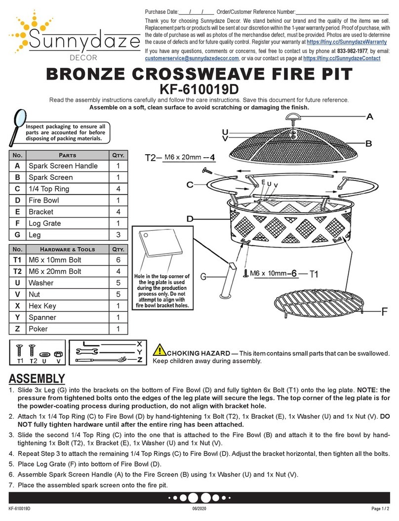 Sunnydaze Decor KF-610019D User manual Sunnydaze Decor KF-610019D User manual