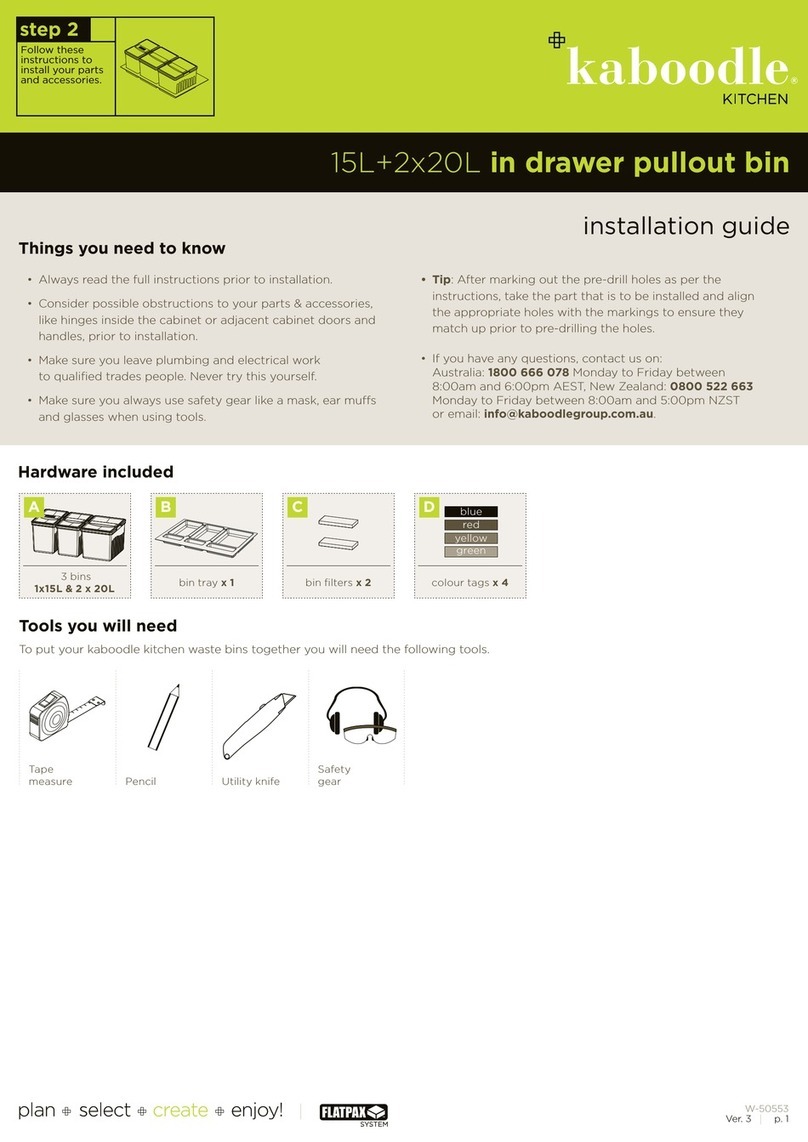 Kaboodle W-50553 installation guide