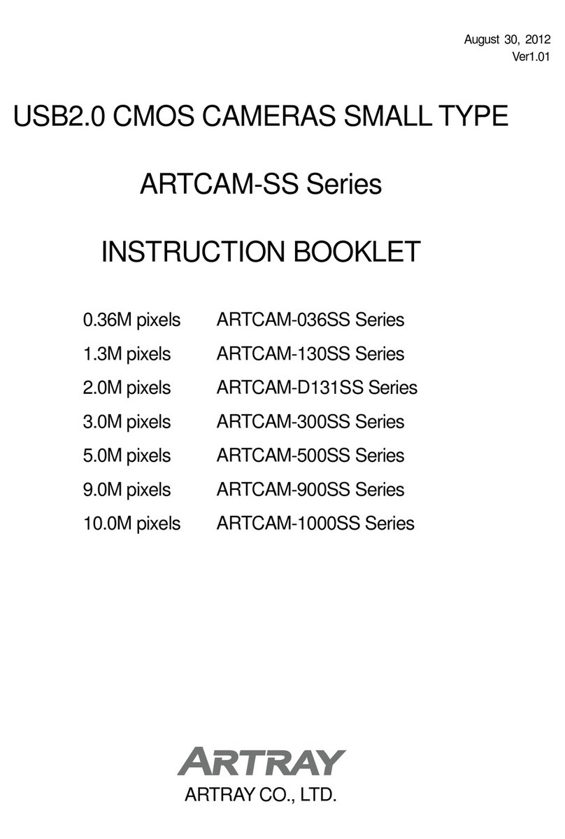 ARTRAY ARTCAM-SS Series Instruction booklet