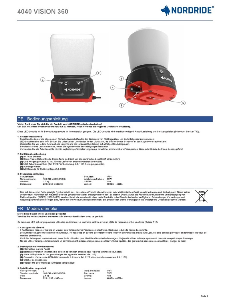 NORDRIDE 4040 VISION 360 User manual