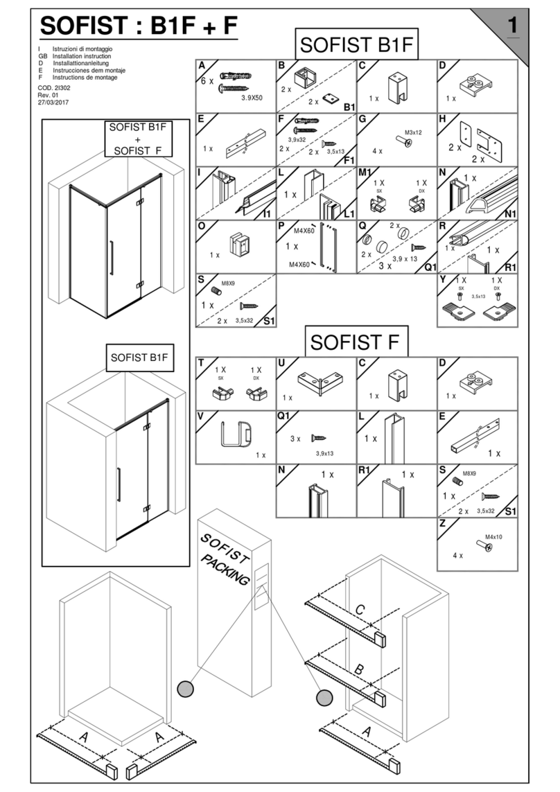 Megius SOFIST B1F+F Installation instruction
