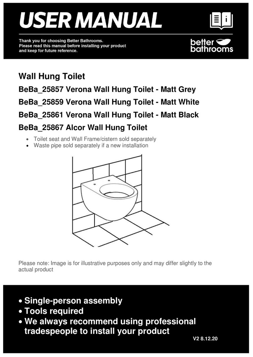 Better Bathrooms BeBa_25857 Verona user manual