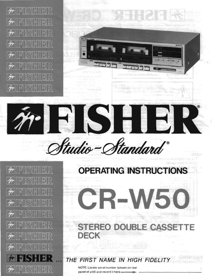 Fisher Studio-Standard CR-W50 operating instructions