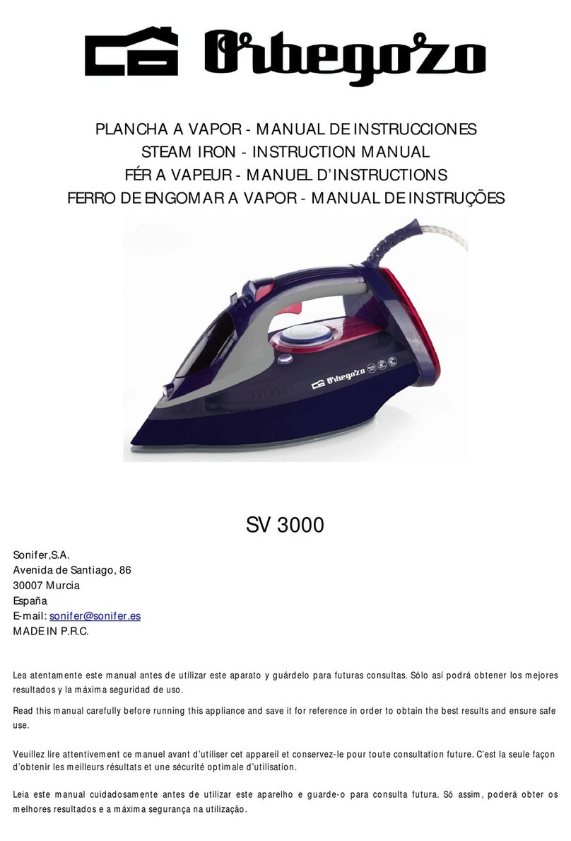Orbegozo SV 3000 instruction manual