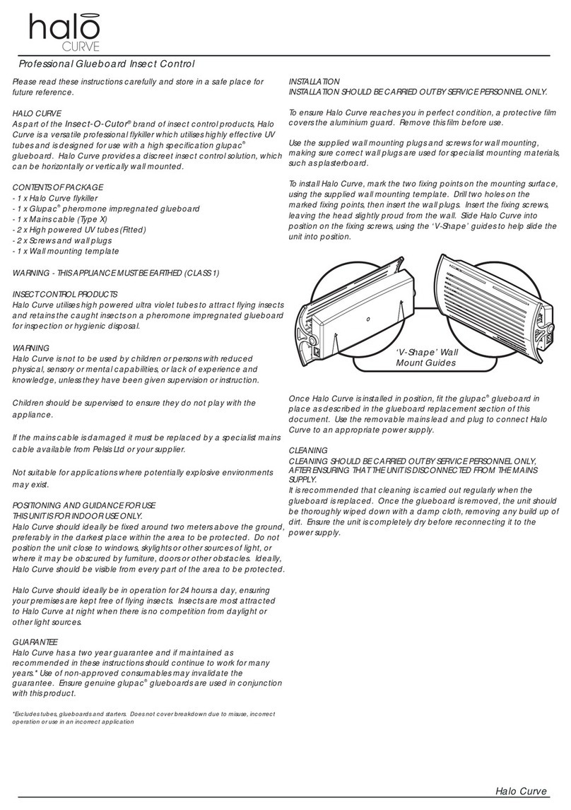 Pelsis Insect-O-Cutor Halo Curve manual