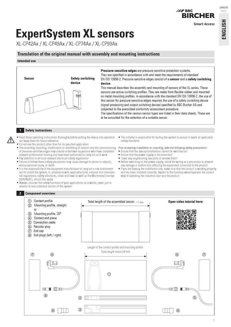 BBC Bircher ExpertSystem XL-CP42A24 Series Translation of the original manual with assembly and mounting instructions