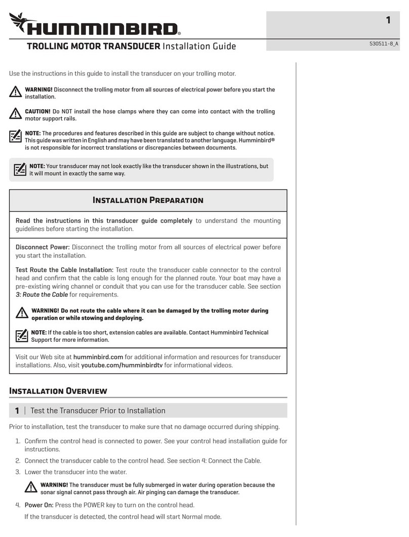 Humminbird Trolling Motor Transducer User manual