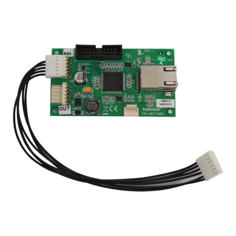 Teknim TPL NET Network Module Installation and user manual Teknim TPL NET Network Module Installation and user manual