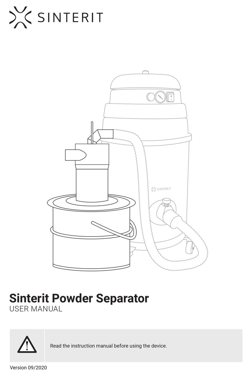 SINTERIT Powder Separator user manual