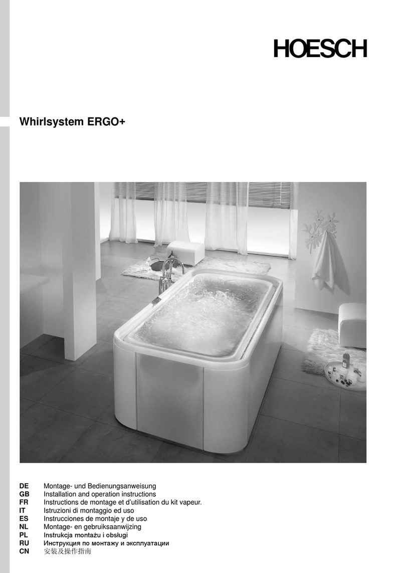 HOESCH ERGO+ Installation and operation instructions