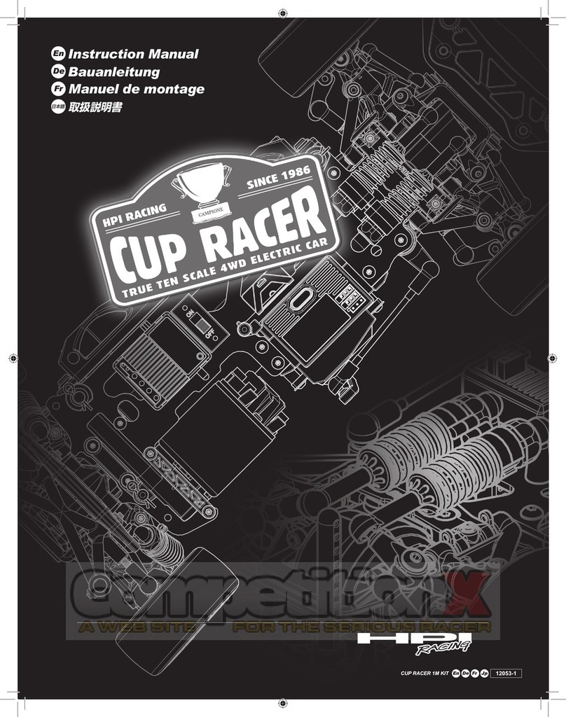 HPI Racing Cup Racer 1M Kit instruction manual
